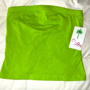 NWT Lilly Pulitzer Gemma Tube Top in Bardo Green ￼